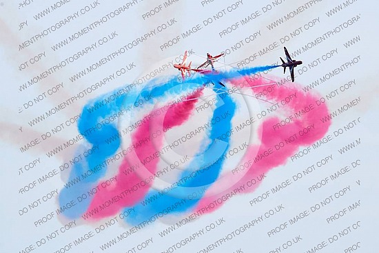 Red Arrows at Sidmouth Beach