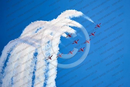 Red Arrows at Sidmouth Beach
