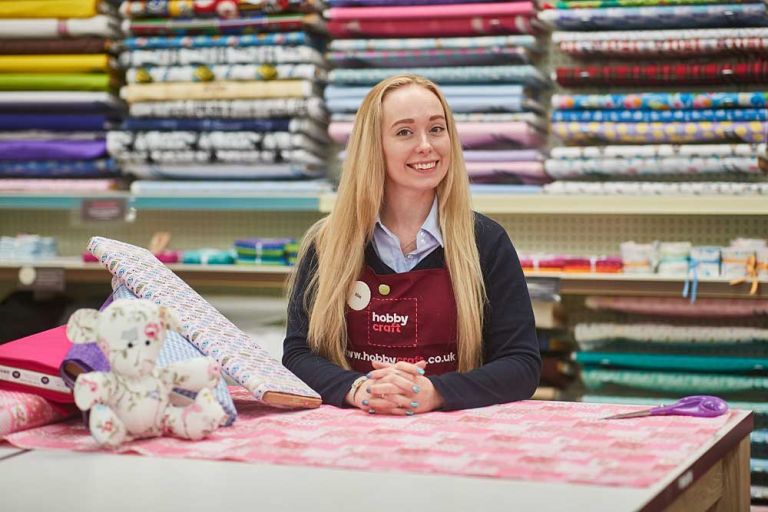 Staff photography for Hobbycraft at their new Yeovil store