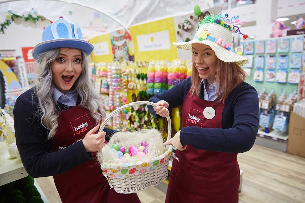 Staff photography for Hobbycraft at their new Yeovil store