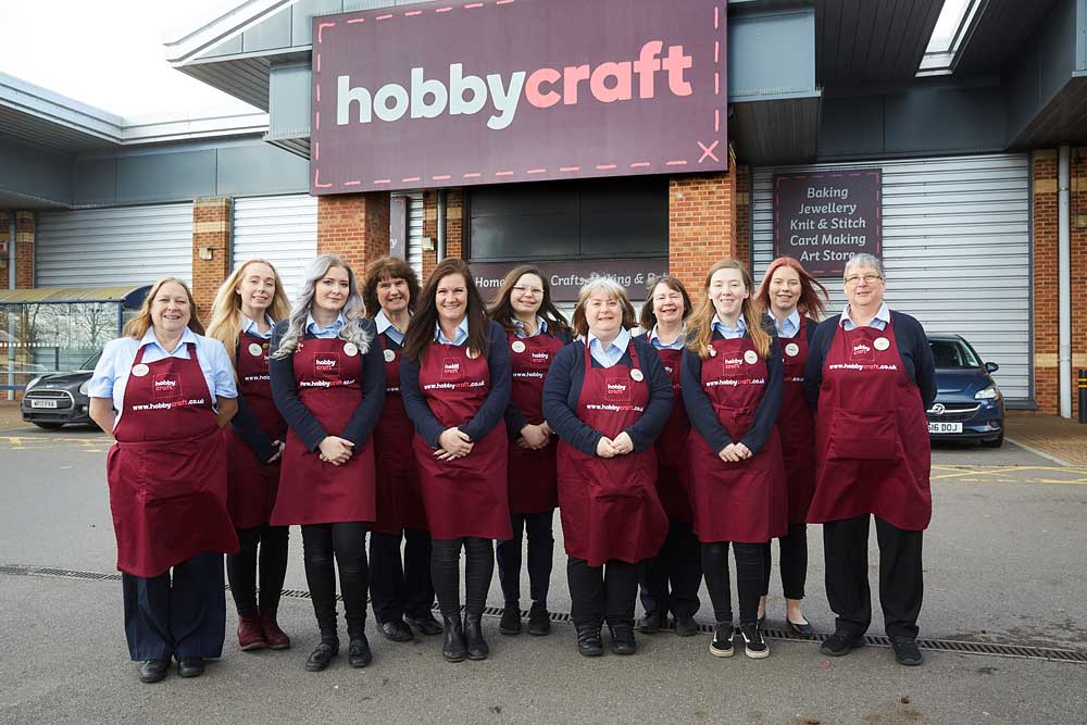 Staff photography for Hobbycraft at their new Yeovil store