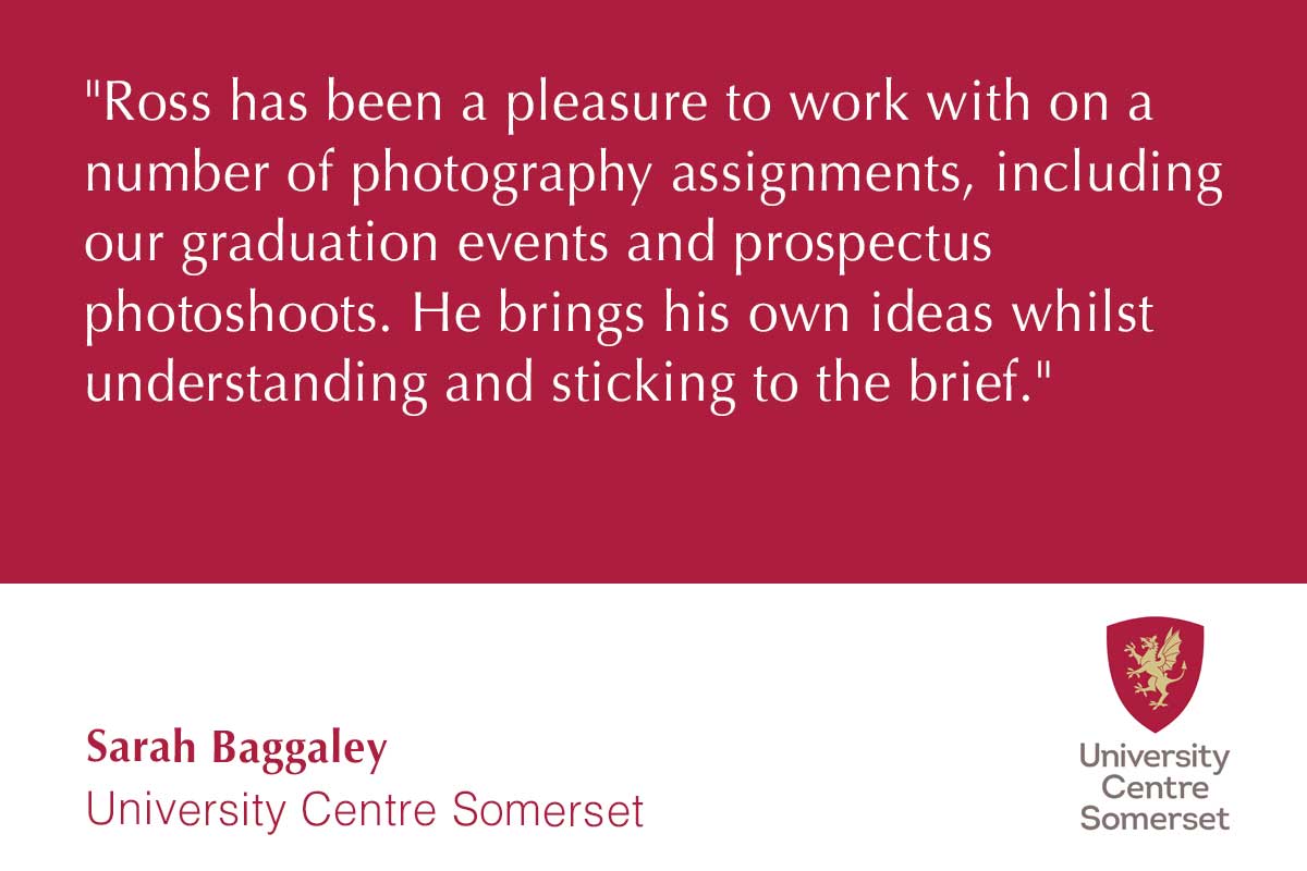 University Centre Somerset photography testimonial